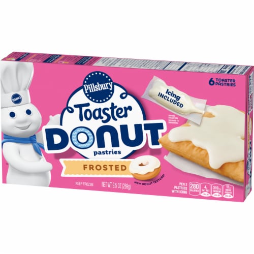 Pillsbury Frosted Toaster Donut Frozen Pastries Perspective: left