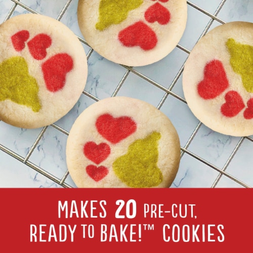 Pillsbury Ready to Bake! Dr. Seuss The Grinch Shape Sugar Cookie Dough Perspective: left