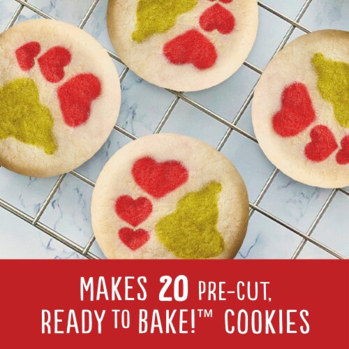 Pillsbury Ready to Bake! Dr. Seuss The Grinch Shape Sugar Cookie Dough Perspective: left