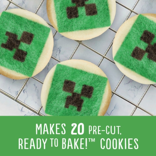 Pillsbury Ready to Bake Minecraft Shape Sugar Cookie Dough Perspective: left