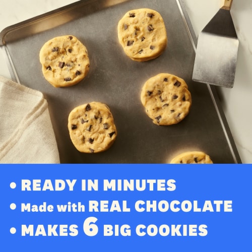 Pillsbury Ready to Bake! Big Cookies Chocolate Chunk Salted Caramel Cookie Dough Perspective: left