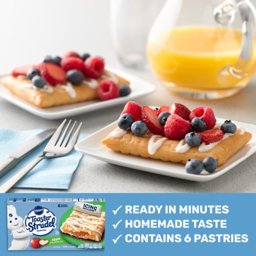 Pillsbury Apple Toaster Strudel Frozen Pastries Perspective: left