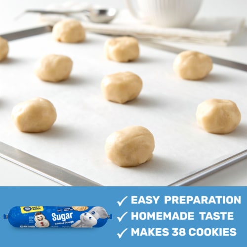 Pillsbury Eat or Bake Limited Edition Size Sugar Cookie Dough Perspective: left