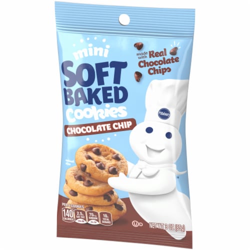 Pillsbury Mini Chocolate Chip Soft Baked Cookies Perspective: left