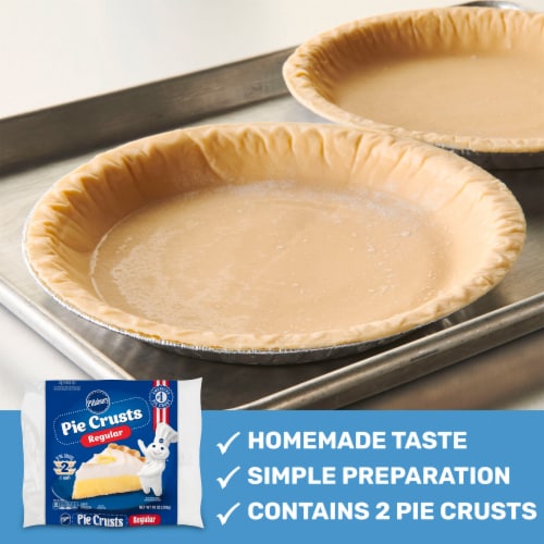 Pillsbury Frozen Ready to Bake Regular Nine Inch Pie Crusts Perspective: left