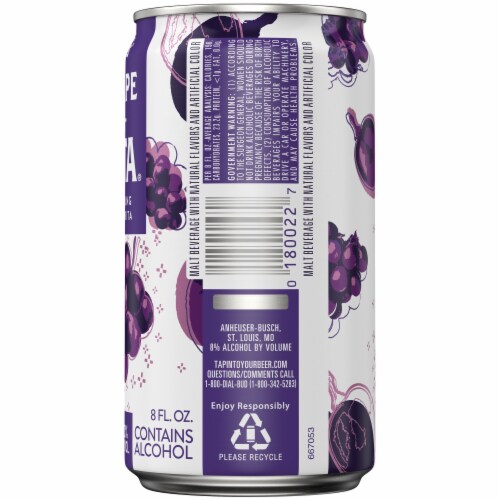 Ritas™ Grape-A-Rita Sparkling Margarita Malt Beverage Perspective: left