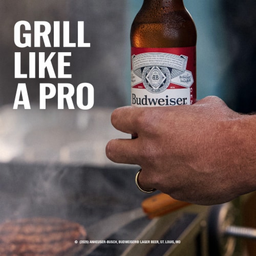 Budweiser American Lager Beer Perspective: left