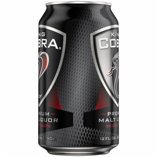 King Cobra Premium Malt Liquor Beer Perspective: left