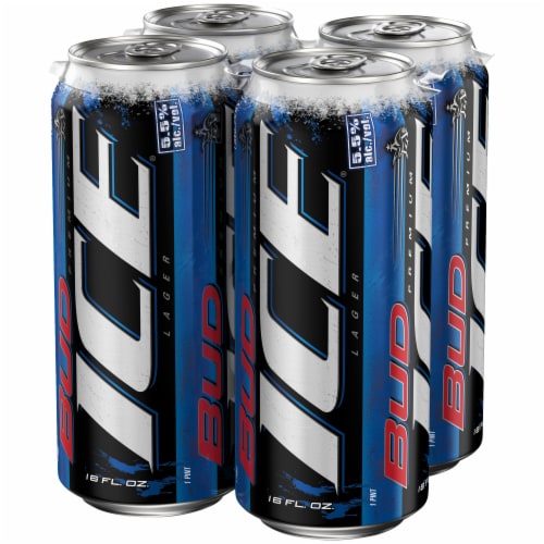 Bud Ice Beer Perspective: left