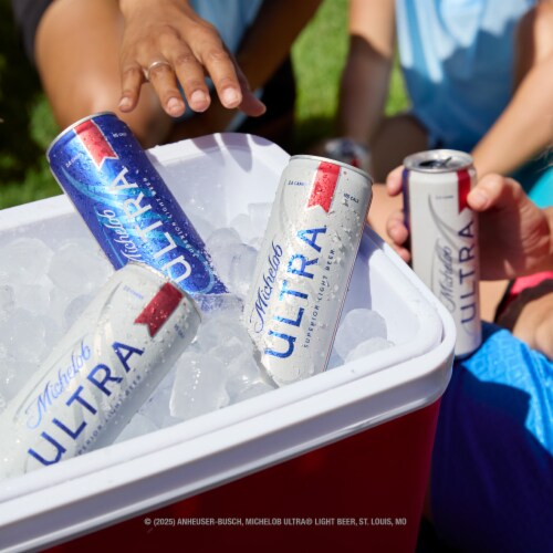 Michelob Ultra Superior American Light Lager Beer Perspective: left
