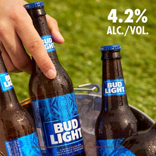 Bud Light American Lager Beer Perspective: left