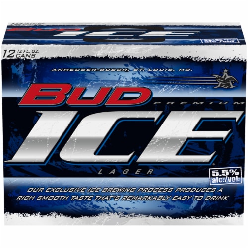 Bud Ice Beer Perspective: left