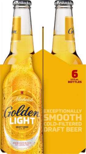 Michelob Golden Light Beer Perspective: left
