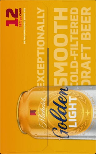 Michelob® Golden Light® Draft Beer Cans Perspective: left