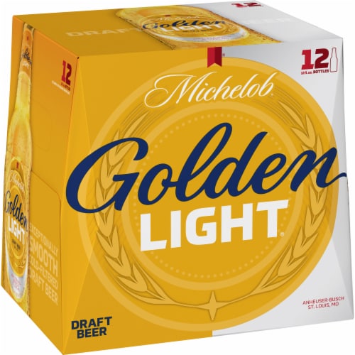 Michelob Golden Light Draft Beer Perspective: left