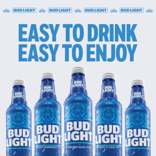 Bud Light American Lager Beer Perspective: left