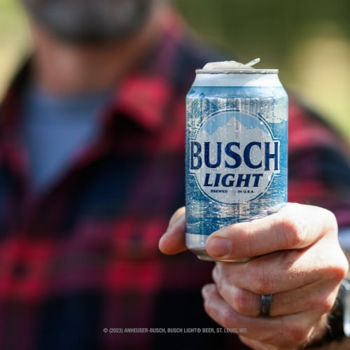 Busch Light Lager Beer Perspective: left