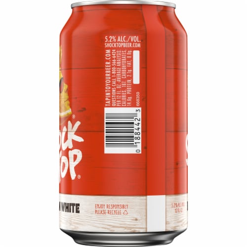 Shock Top Belgian White Ale Perspective: left