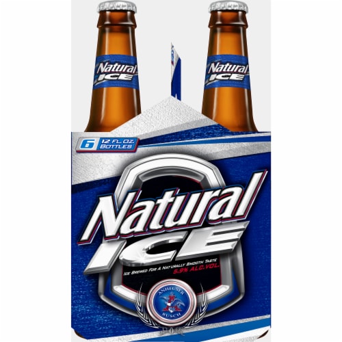 Natural Ice Lager Beer Perspective: left