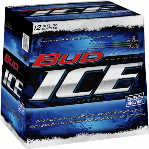 Bud Ice Beer Perspective: left