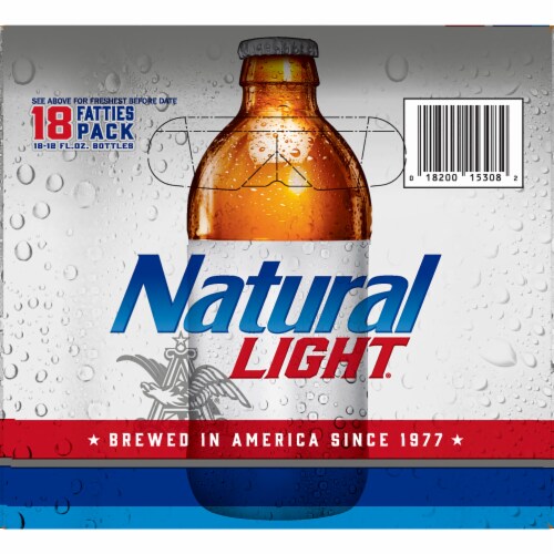 Natural Light Fatties Pack Beer Perspective: left