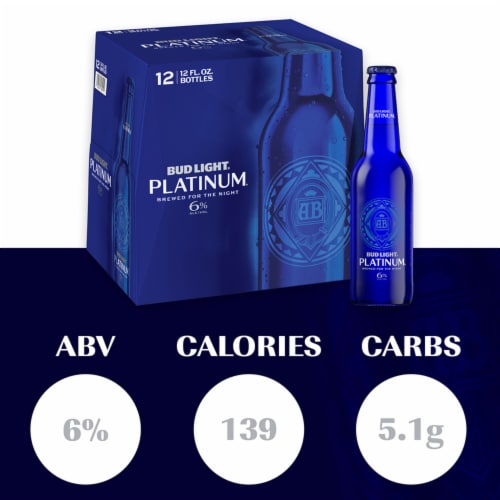 Bud Light Platinum Beer Perspective: left