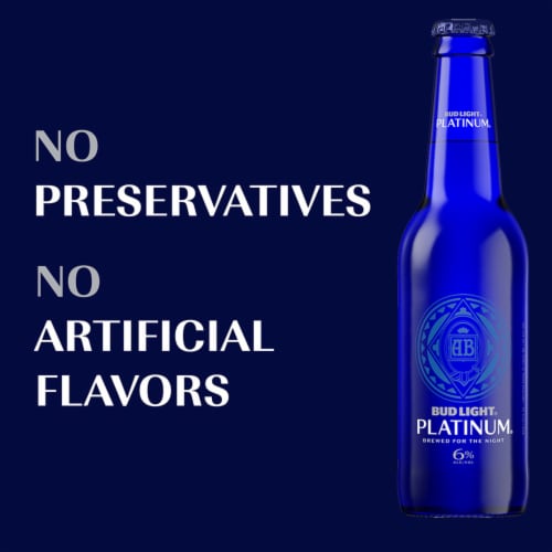 Bud Light Platinum Beer Perspective: left