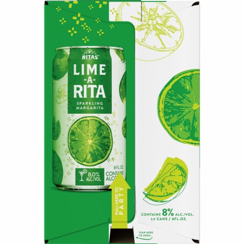 Ritas™ Lime-A-Rita Sparkling Margarita Flavored Malt Beverage Perspective: left