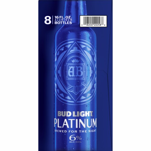 Bud Light® Platinum® Aluminum Bottles Perspective: left
