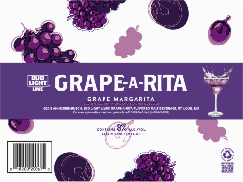 Bud Light Lime Grape-A-Rita Perspective: left