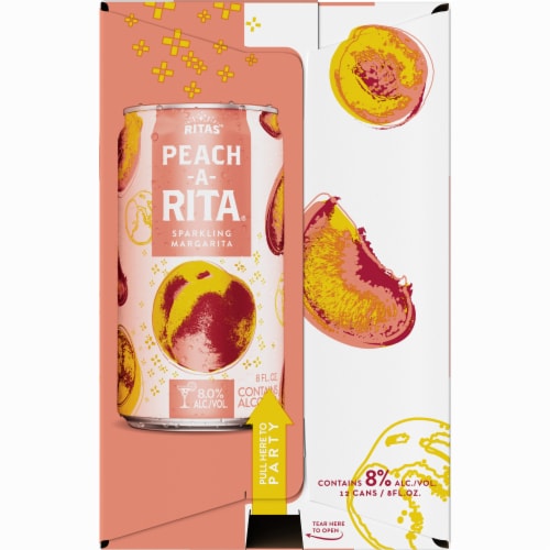 Ritas™ Peach-A-Rita Sparkling Margarita Flavored Malt Beverage Perspective: left