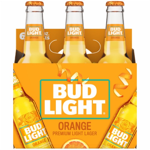 Bud Light Orange Beer Perspective: left