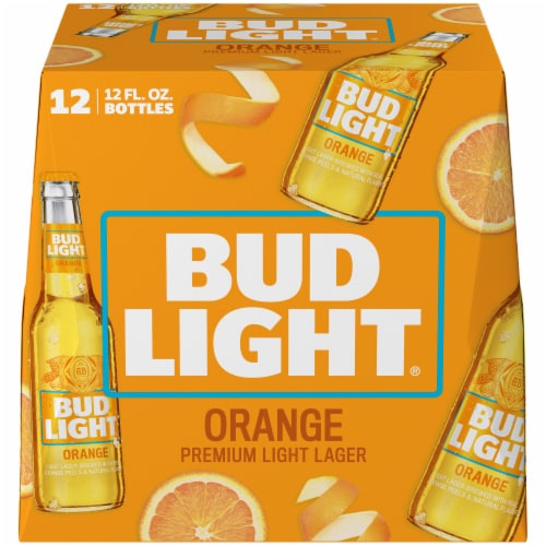 Bud Light Orange Beer Perspective: left