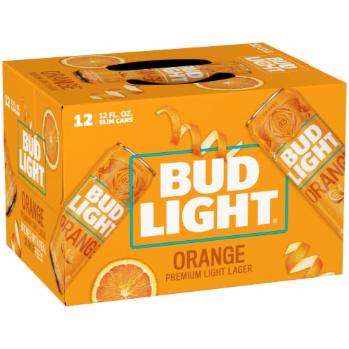 Bud Light Orange Beer Perspective: left