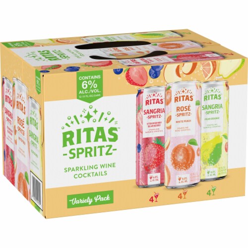Ritas Spritz Sparkling Cocktail Variety Pack Perspective: left