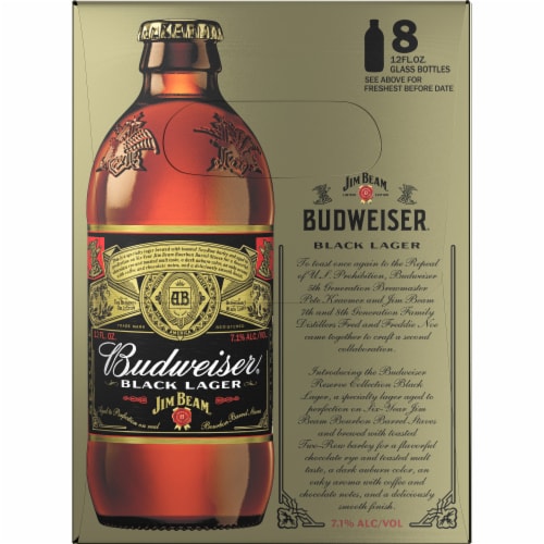 Budweiser Reserve Collection Black Lager Perspective: left