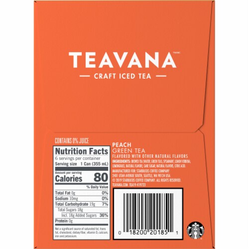 Teavana™ Peach Green Tea Perspective: left