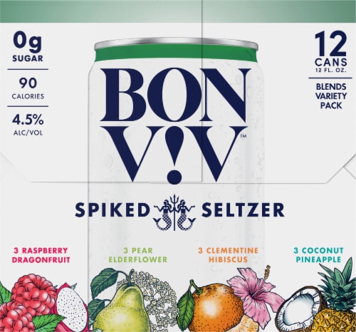 BON V!V™ Spiked Seltzer Variety Pack Perspective: left