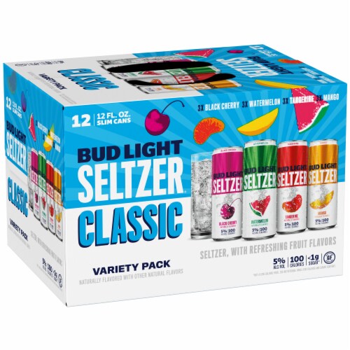 Bud Light Hard Seltzer Variety Pack Gluten Free Perspective: left