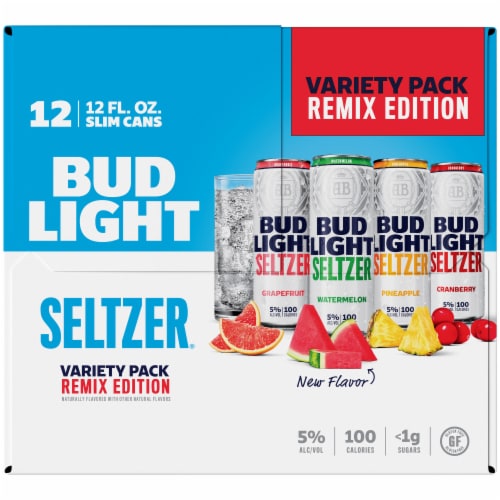 Bud Light Seltzer Hard Seltzer Variety Pack Perspective: left
