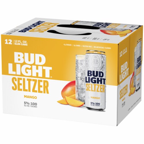 Bud Light Mango Hard Seltzer Perspective: left