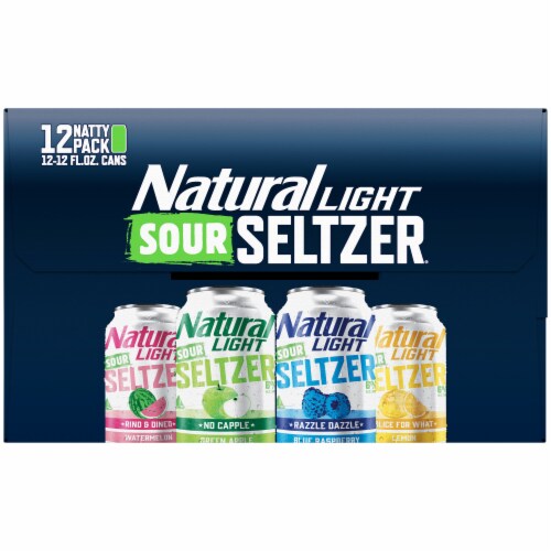 Natural Light Sour Hard Seltzer Variety Pack Perspective: left