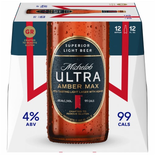 Michelob Ultra Amber Max Light Beer 12 Pk 12 Fl Oz Kroger