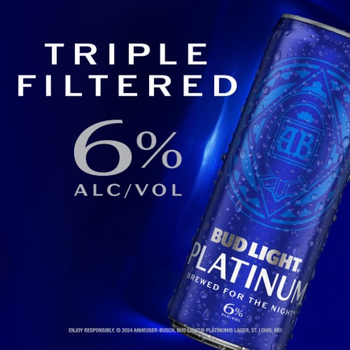 Bud Light Platinum Beer Perspective: left