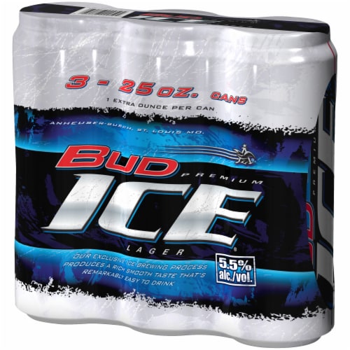Bud Ice Beer Perspective: left