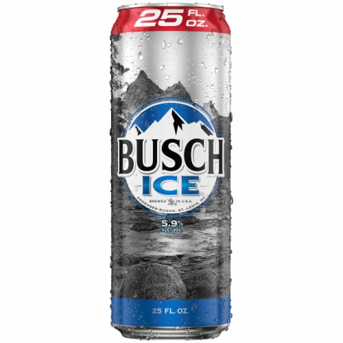Busch Ice Beer Single Can Perspective: left