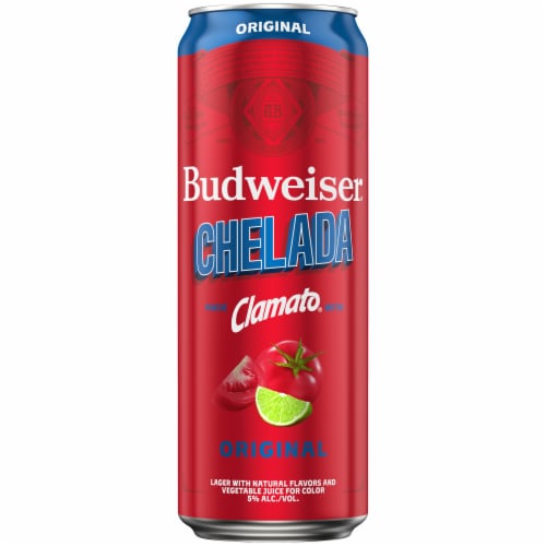 Budweiser Original Chelada Single Can Perspective: left