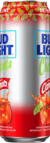 Bud Light Extra Lime Chelada Single Can Perspective: left