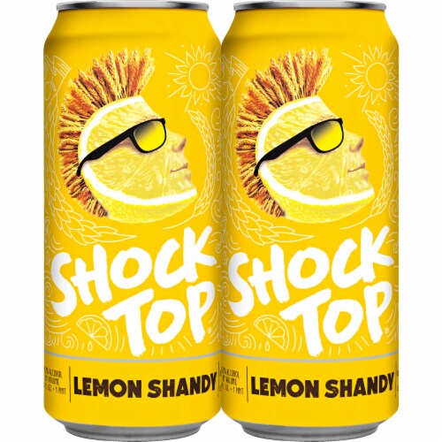Shock Top® Seasonal Lemon Shandy Beer Perspective: left