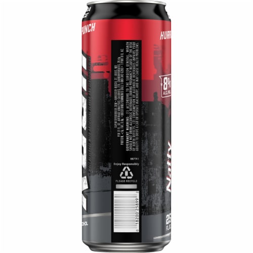 Natty Rush Hurricane Punch Malt Beverage Perspective: left